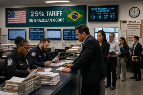 July 22: US Imposes 25% Tariff on Brazilian Goods