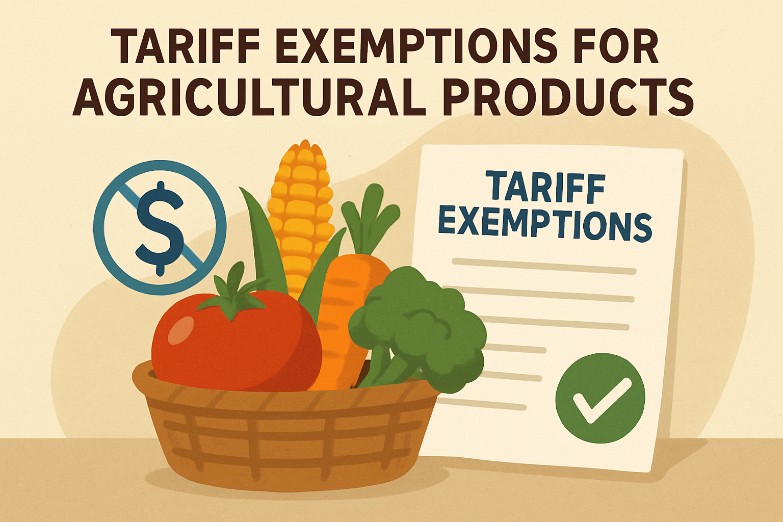 Update: New Tariff Exemptions for Agricultural Products 🚜